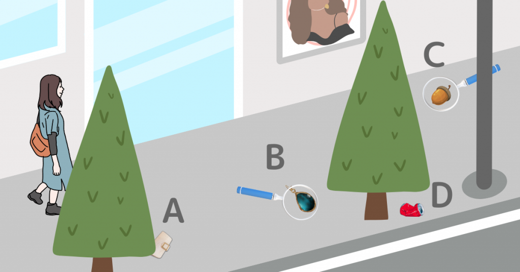 掉落了什么？ - 心理测试题图片